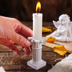 Mini Roman Column Statue Desktop Decor Photography Prop