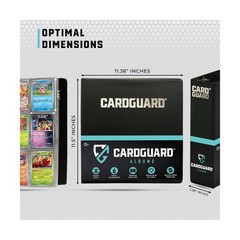 CardGuard Premium 3” Trading Card Binder – 100 Side-Loading Pag… U