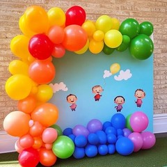 150 pcs Rainbow Latex Balloons Assorted color ballons, 5 inches Multi-color