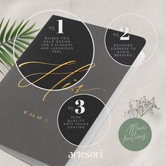 ARTESORI Wedding Vow Book for Her & Him, His and Hers Gifts, Wedding Registry