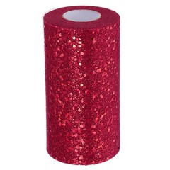 Tulle Fabric Rolls 6″ by 50 Yards Fabric Spool Tulle for DIY, Burgundy