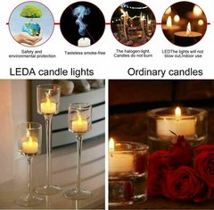 Red Artificial Rose Petals/ Silk Roses/ LED Candles Romantic Night Propose Set