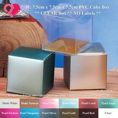 PVC Plastic Clear Transparent Pillow Rectangle Gift Favor Candy Nut Box Bulk 12