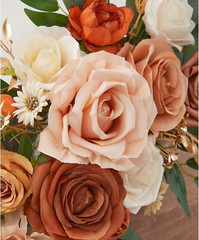 Terracotta & Champagne Wedding Arch Flower Kit – 2 Floral Swags for Decor