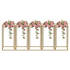 Wedding Flower Stand, Gold Flower Holder, Rectangular Flower Rack