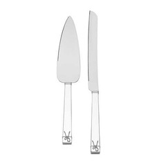 Love Knots Silver Cake Knife & Server Set by Vera Wang Wedgwood