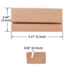 WILLOWDALE 6Pcs 2.17 Inch Place Card Holder, Photo & Picture Stand 6pcs 2.17″