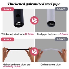Thickened 0.7mm Tube Garden Arch Trellis, 4.6 * 7.8 or 6.4 * without base