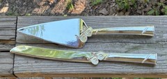 Lennox, True Love Silver Plated, Two-Piece Dessert Set Cake Cutting Set Wedding