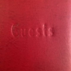 Hallmark Red Leather Guest Book 9.25” x 7” NEW in Box 72 Lined Pages LTH4398