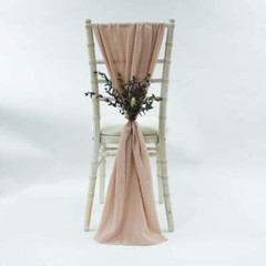 CHEESECLOTH CHAIR COVER DRAPES WEDDING EVENT VENUE DÉCOR VERTICAL DRAPES