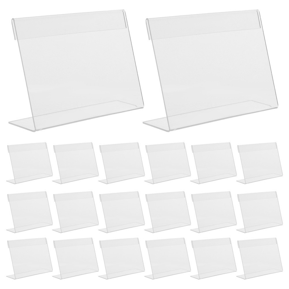 20 Pcs Price Display Card Tag Stands Displays for Prices Small Sign Holder