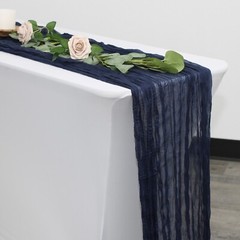 YCC Linens – 35 in. x 10 ft. Gauze Cheesecloth Table Runners for Weddings