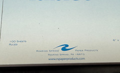Set of 3 Roaring Spring Paper Ruled Writing Tablet, 6 x 9 Inches 100 Sheets Wide