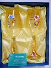BRaT BREW TO A TEA 2 TOASTING WEDDING GOBLET NIB