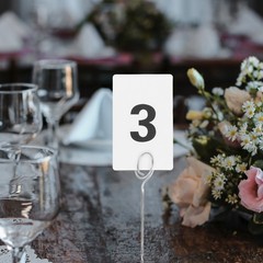 10 Pcs Digital Number Cards Table Number Cards for Restaurant