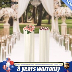 MilkyWhite Cardboard Vase Desktop Floor-standing Cardboard+Acrylic Wedding Decor