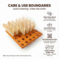 Relaxing Garden 36 Slot Wooden Cone Holder Stand 100 100 Picks 13 X 13 Cone