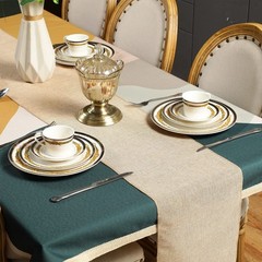 Breling 10 Pack Burlap Table Runners, 12 x 71 Inch Rustic Jute Table Runner R…