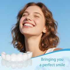 2 Pairs Smile Optimizing, Comfort Adjustable Upper & Lower Set, Unisex White