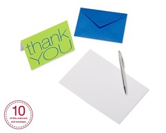 American Greetings Thank You Cards with Envelopes, Bold Multicolored (50-Count)