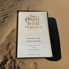 Studio His & Hers 25 Invitations W Reply Cards 26 Total Scripture Gold