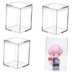 Acrylic Box Clear Display Box with Lid 3.7 x 2.5 x 2.2 Inch Rectangle