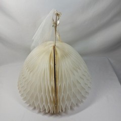 Vintage 1960’s Bride Wedding Decor Honeycomb Centerpiece w/ Box Bridal Shower