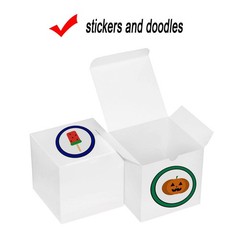 48 PCS White Gift Boxes 4x4x4″ – Decorative Favor Packaging, DIY Craft, Cube, Cu