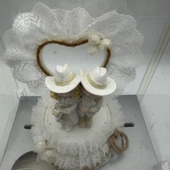 WILTON WESTERN ELEGANT COWGIRL BRIDE COWBOY GROOM WEDDING CAKE TOPPER-1995-R VNG