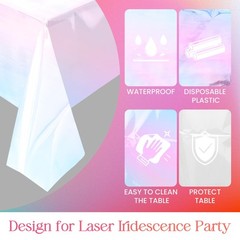 2 Pieces Iridescence White 2 (40″ x 108″ Rectangular),