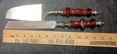 Cypress Home 2 Piece Dessert Server Set Knife & Server India Acrylic Handles