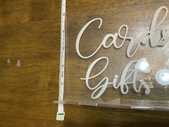 2 Pieces Acrylic Wedding Reception Sign Guest Book Sign Cards And Gifts Wedding