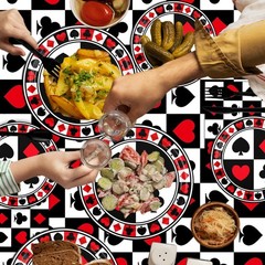 269 PCS Casino Theme Party Decorations: Poker Plates Napkins Cups Casino Birt…