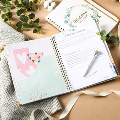 Wedding Planner – Book and 12″ x 9″ x 0.6″ inches, White