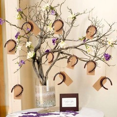10pcs Good Lucky Horseshoe Wedding Favors with Kraft Tags Rustic Horseshoe Gi…