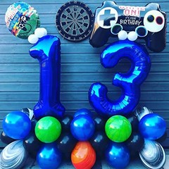 13 Number Balloons Giant 13 or 31 Balloons Navy 40 Inch Navy Blue Navy Blue 13