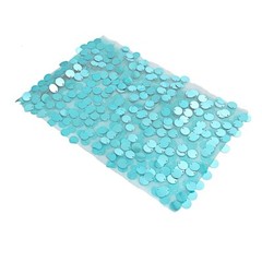 5 TURQUOISE 10″ wide Large Payette Sequined Chair Sashes Wedding Decorations