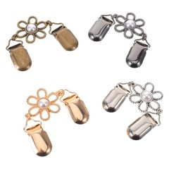 4 Pcs Cardigan Closure Clips Scarf Shawl Clasp Clothing for Women