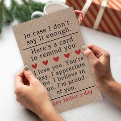 Sweet Fathers Day Cards Gifts for Boyfriend Husband, Happy Father’s Day Gift …