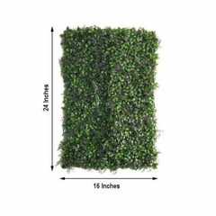 8 Faux Artificial Foliage Green Large Leaves Wall Panels Mats Hedge