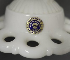 Westmoreland Vintage 11″ Doric Lace Milk Glass Pedestal Cake Plate Stand