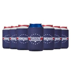 Bachelor Party Favors Can Coolers (pack) Groomsman Gift for Wedding I Team 7