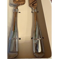 Southern Living Leigh Dessert Set 2pc Silver NEW 18/10 Stainless Steel Dillard’s