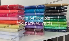 NEW 54″x120 FT 40 yards TULLE Bolt Wedding Party Decoration Pew Bow Bridal Favor