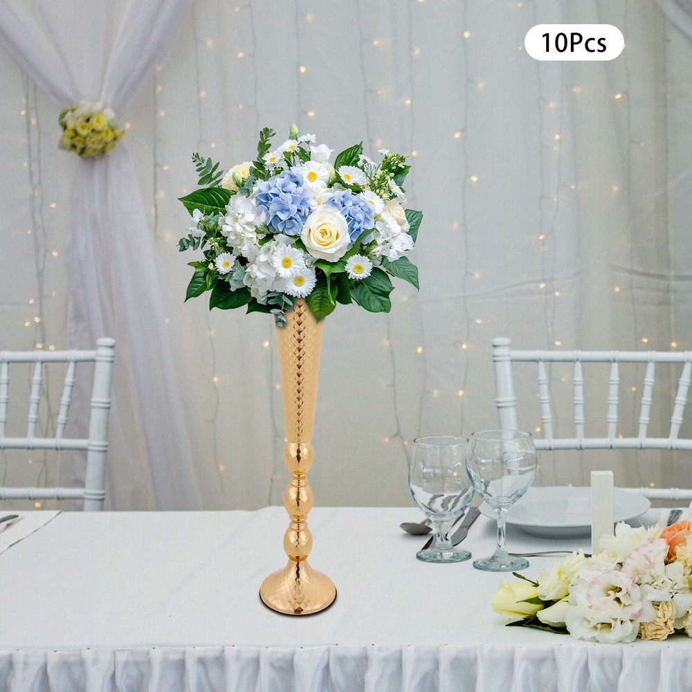 10pc Flower Stand For Wedding Party Decor 5.51*23.62in Gold Flower Stand