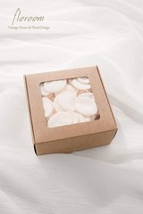 300 PCS Cream Faux Silk Rose Petals for Wedding Flower Girl Basket Scatter