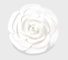 Decor In The Box 13 piece Handmade Paper Flower Set, Fully Assembled-Blue/White