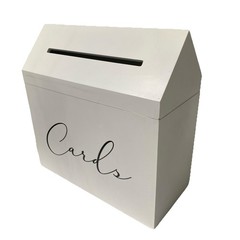 Hobby Lobby White Wooden Card Box Wedding Baby Shower