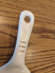 Vintage Decorative Porcelain Cake Server Cutter Holiday Wedding Birthday Etc.